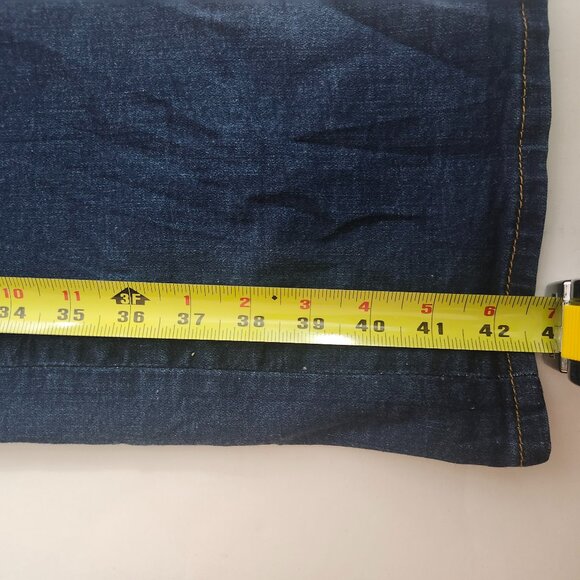 Levi’s 505 Regular Fit Jeans Women’s 40x34 | Dark Wash Straight Leg - Picture 6 of 8